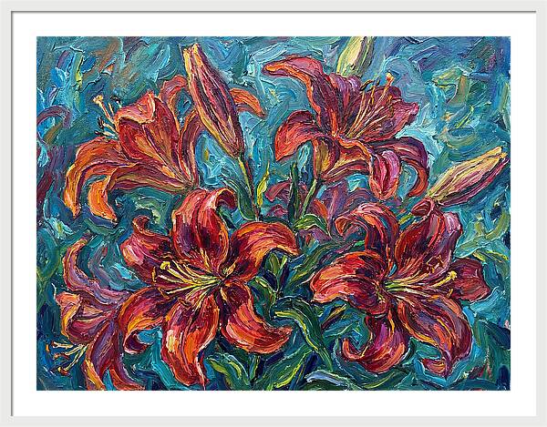 Lively Expressionist Lilies
