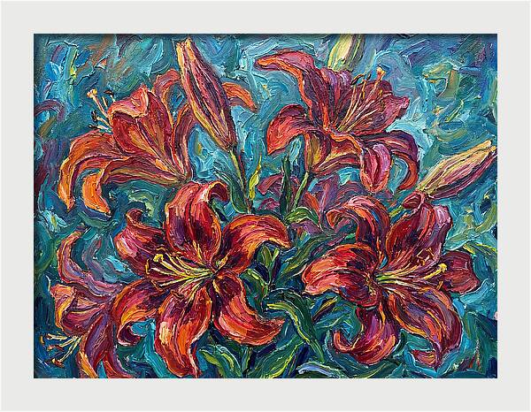 Lively Expressionist Lilies
