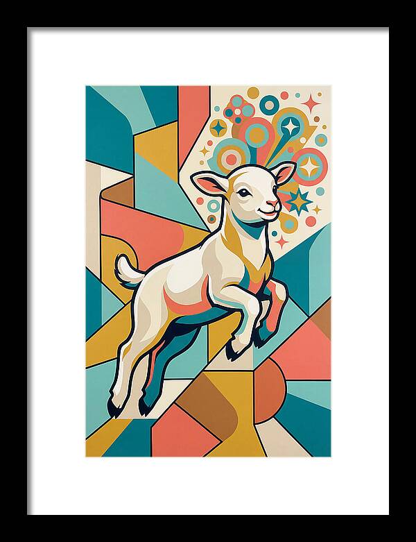 Lively Lamb In Vibrant Colors
