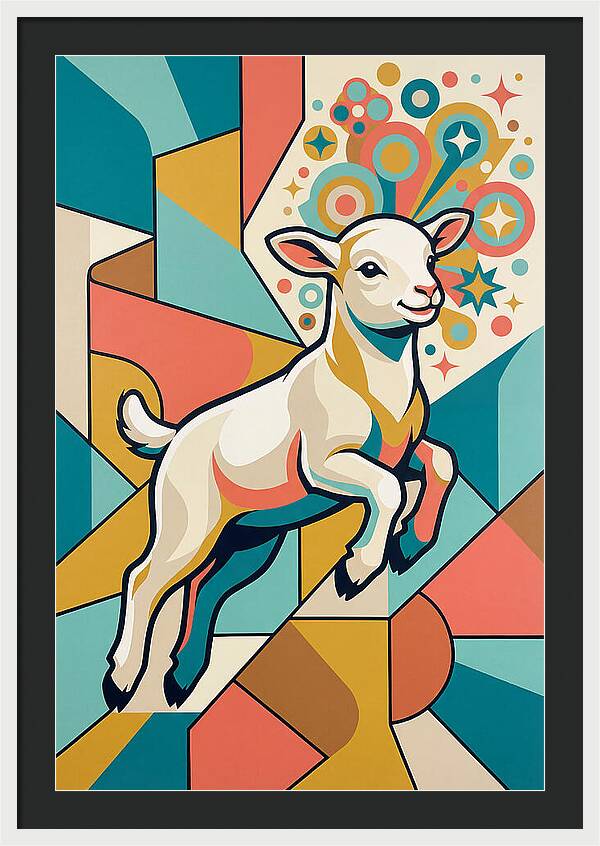 Lively Lamb In Vibrant Colors