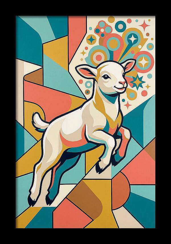 Lively Lamb In Vibrant Colors