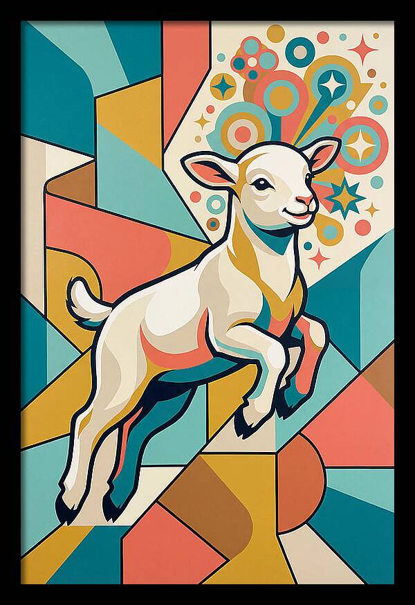 Lively Lamb In Vibrant Colors