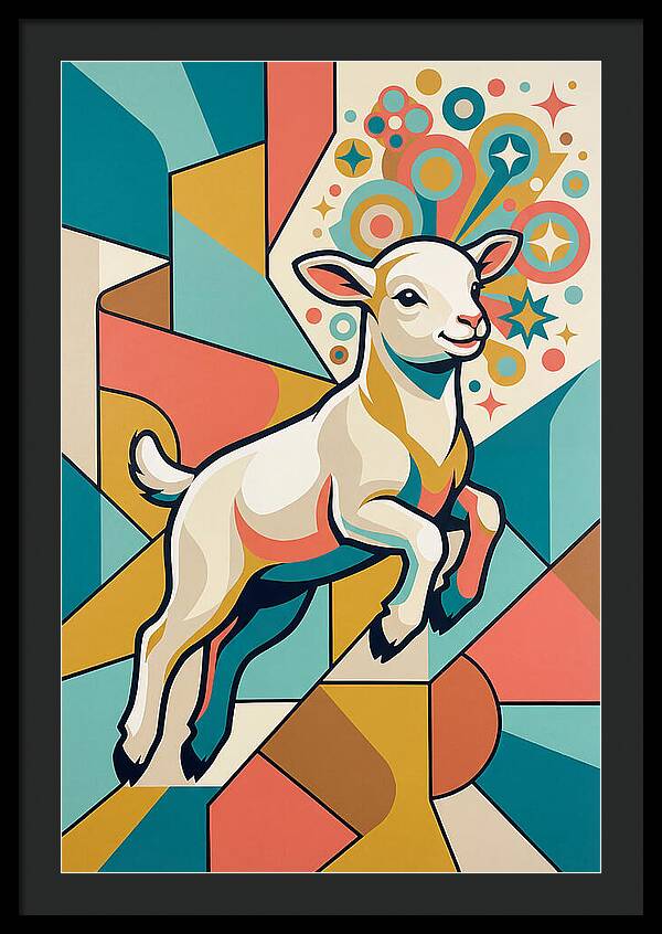 Lively Lamb In Vibrant Colors