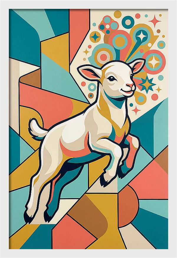Lively Lamb In Vibrant Colors