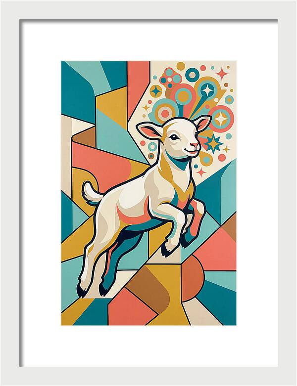 Lively Lamb In Vibrant Colors