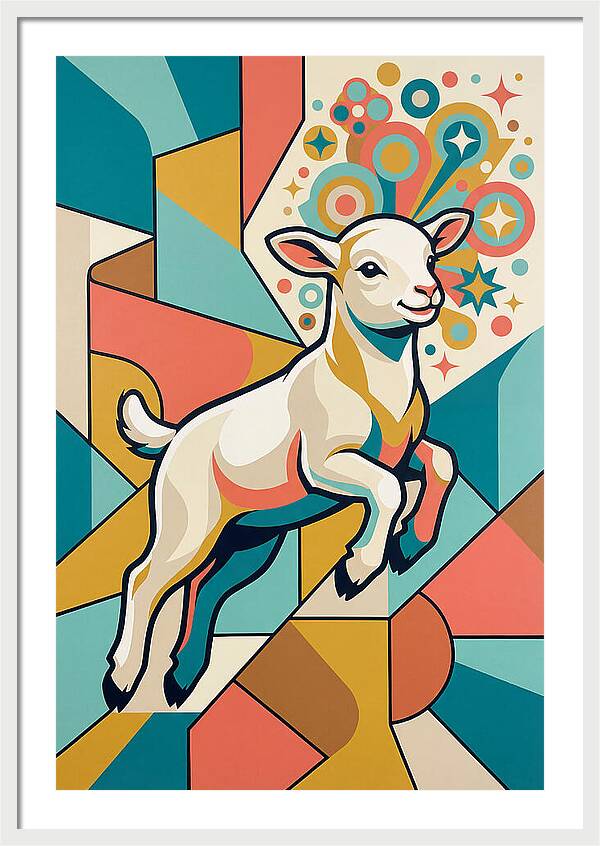 Lively Lamb In Vibrant Colors