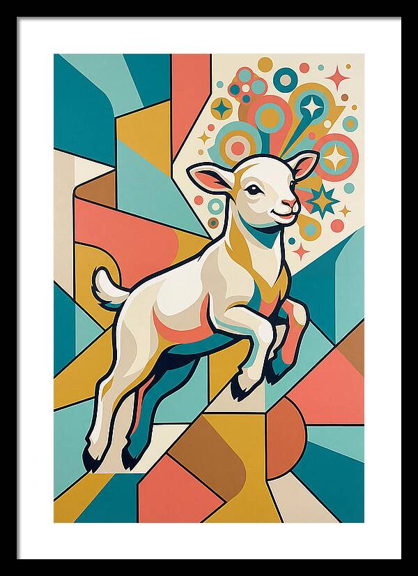 Lively Lamb In Vibrant Colors