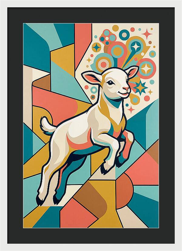 Lively Lamb In Vibrant Colors