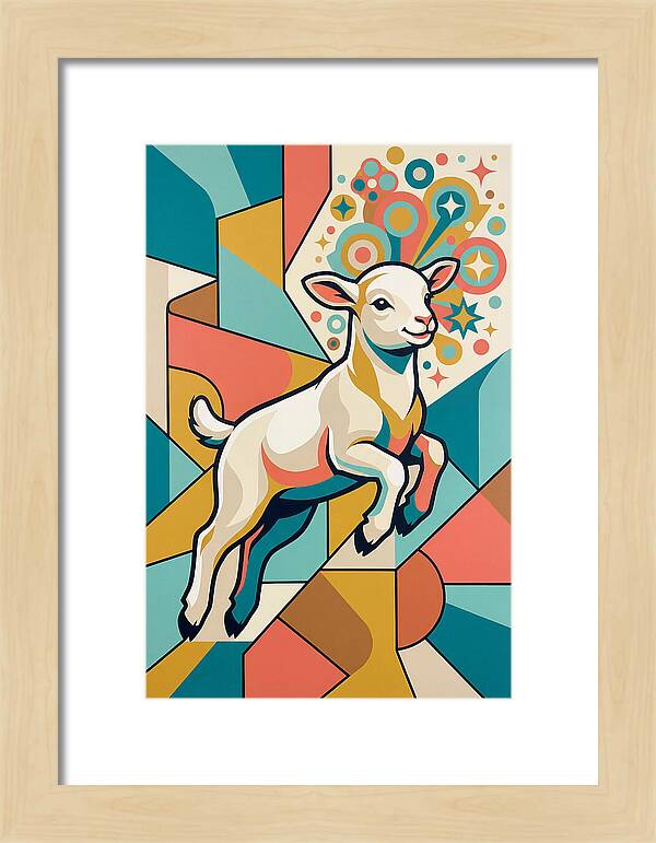 Lively Lamb In Vibrant Colors