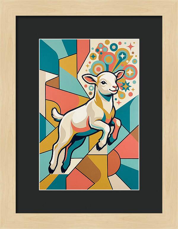 Lively Lamb In Vibrant Colors