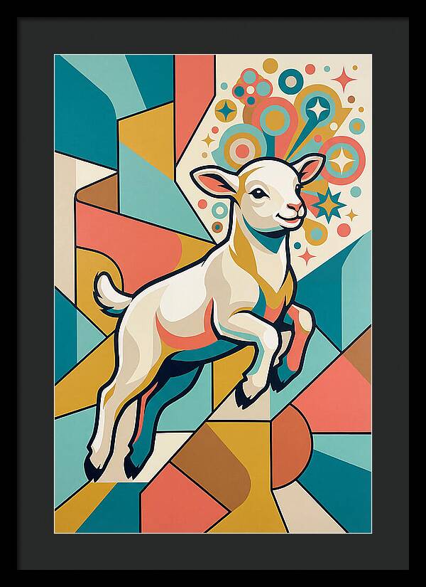 Lively Lamb In Vibrant Colors