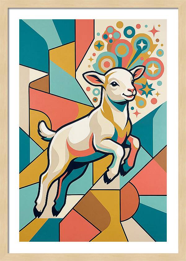 Lively Lamb In Vibrant Colors