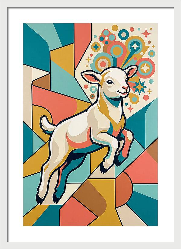 Lively Lamb In Vibrant Colors
