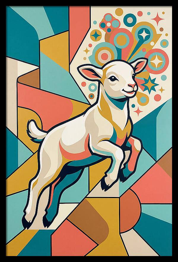 Lively Lamb In Vibrant Colors