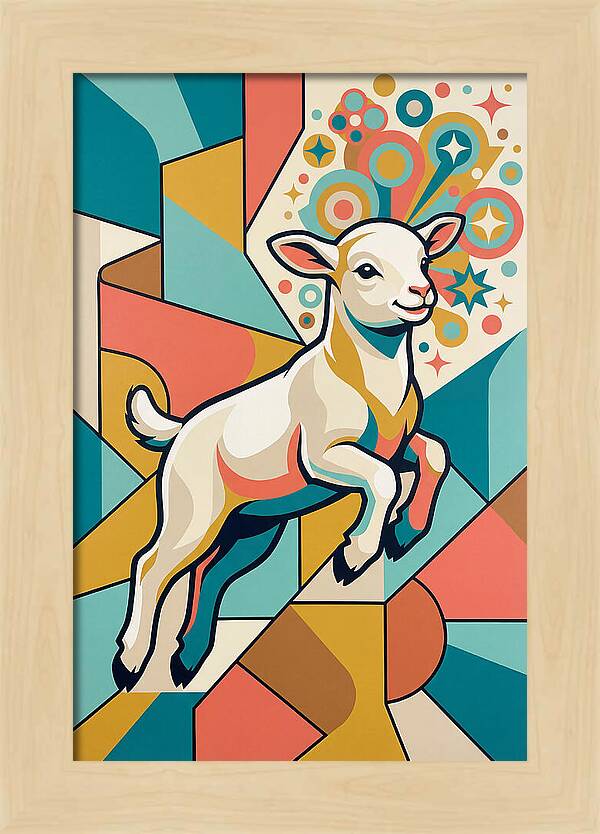 Lively Lamb In Vibrant Colors