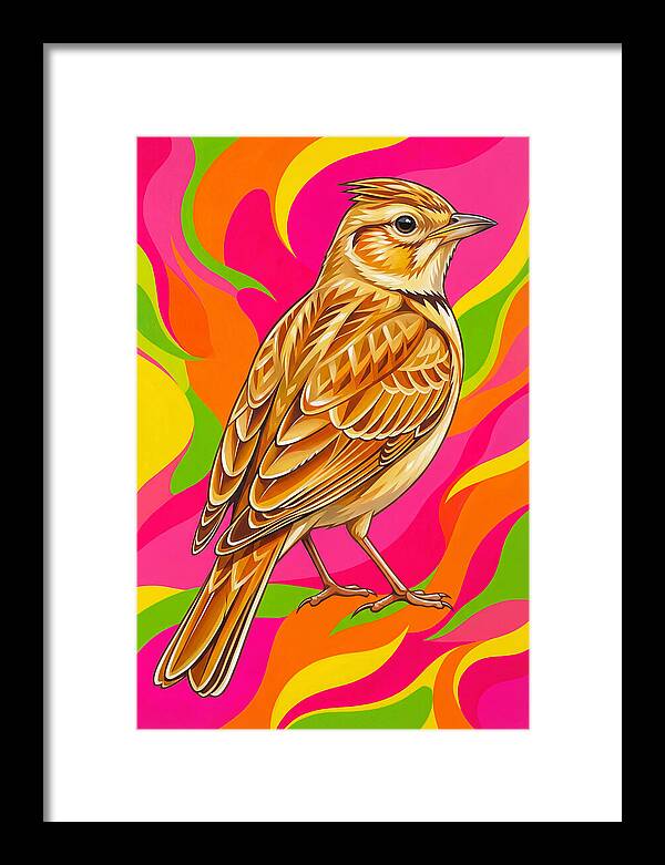 Lively Lark In Vibrant Colors