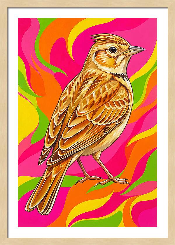 Lively Lark In Vibrant Colors