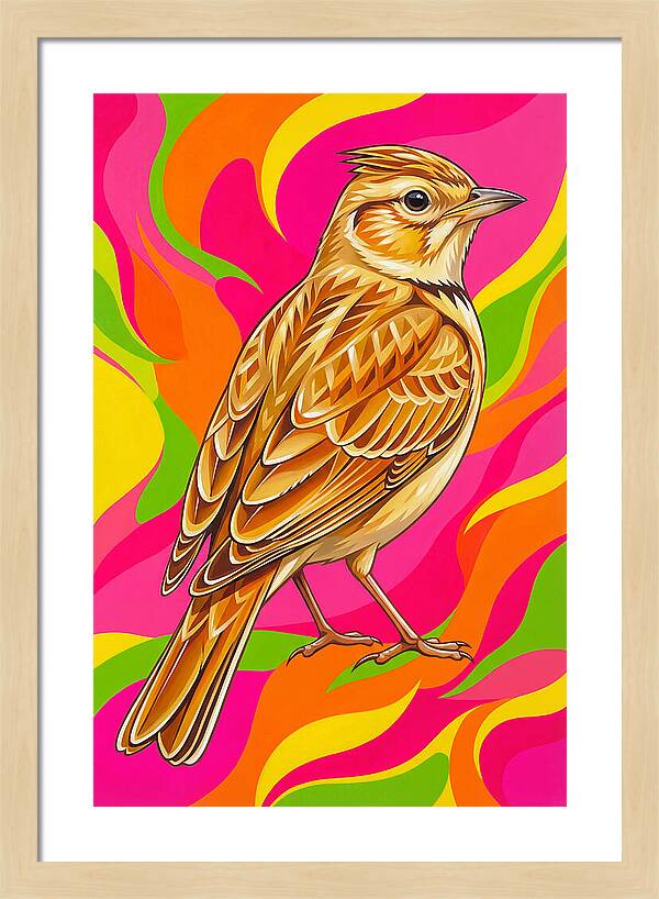 Lively Lark In Vibrant Colors
