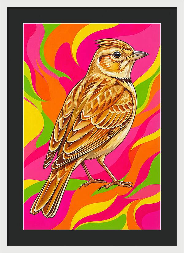 Lively Lark In Vibrant Colors