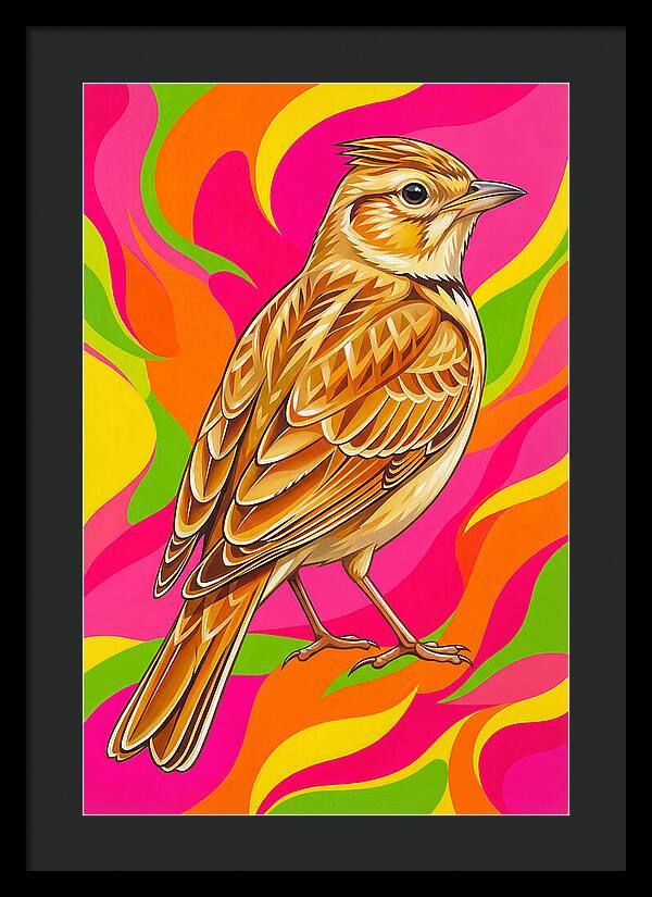 Lively Lark In Vibrant Colors