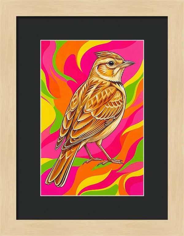 Lively Lark In Vibrant Colors