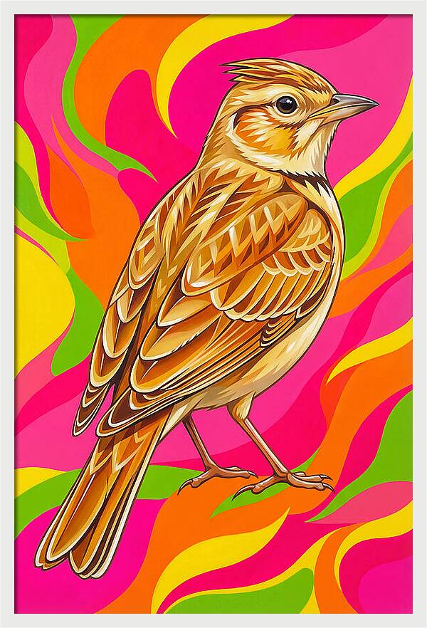 Lively Lark In Vibrant Colors