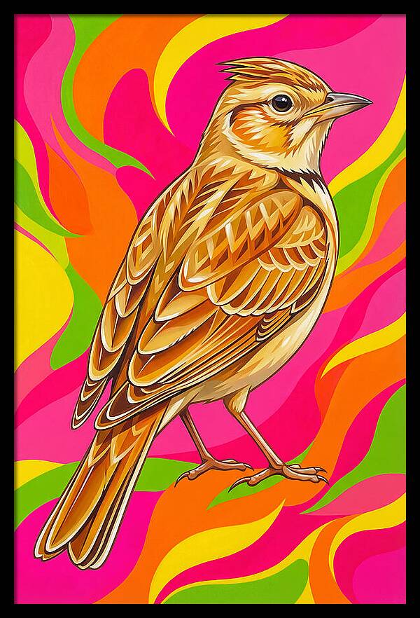Lively Lark In Vibrant Colors