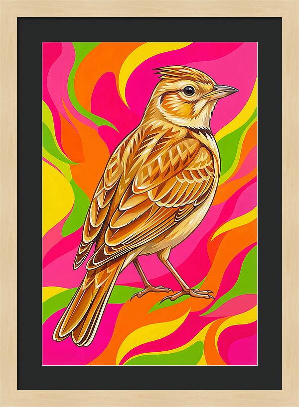 Lively Lark In Vibrant Colors