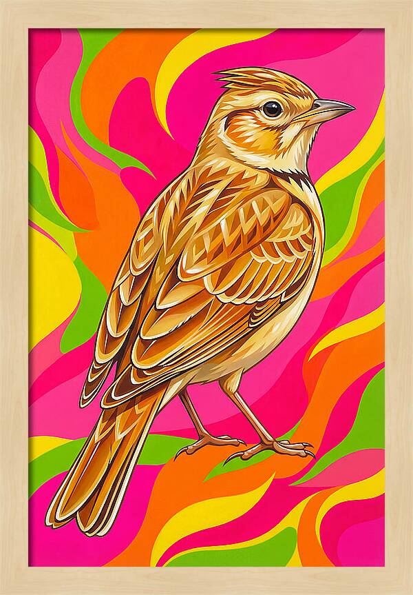 Lively Lark In Vibrant Colors