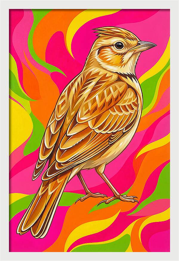 Lively Lark In Vibrant Colors