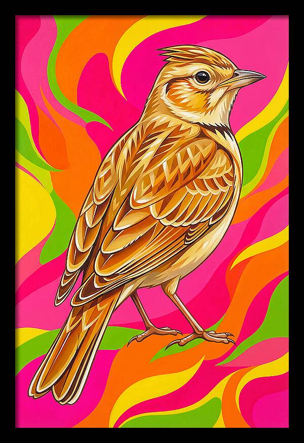 Lively Lark In Vibrant Colors
