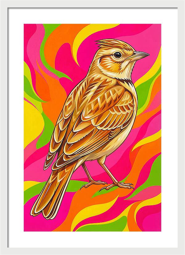 Lively Lark In Vibrant Colors