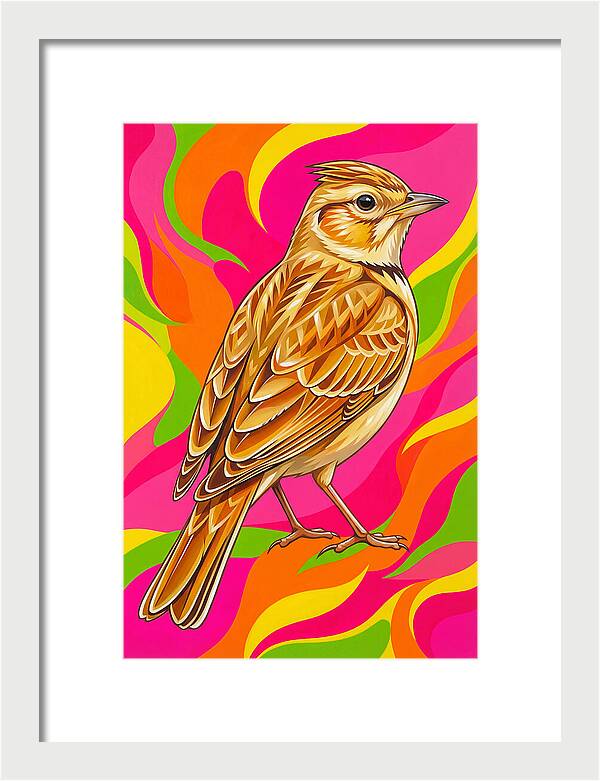 Lively Lark In Vibrant Colors