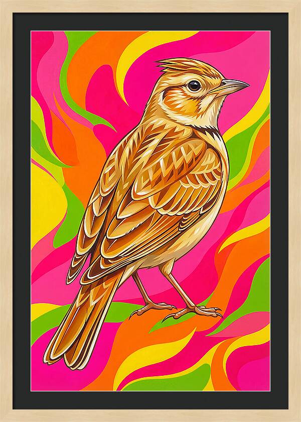 Lively Lark In Vibrant Colors