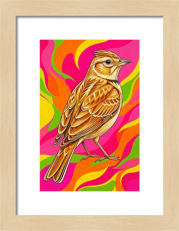 Lively Lark In Vibrant Colors