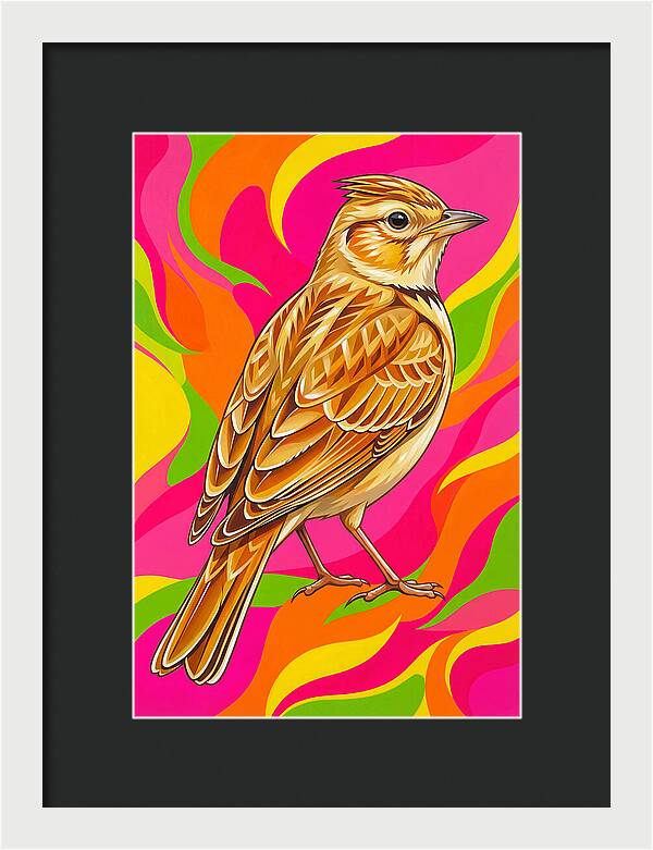 Lively Lark In Vibrant Colors