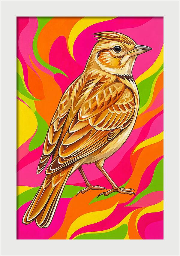 Lively Lark In Vibrant Colors