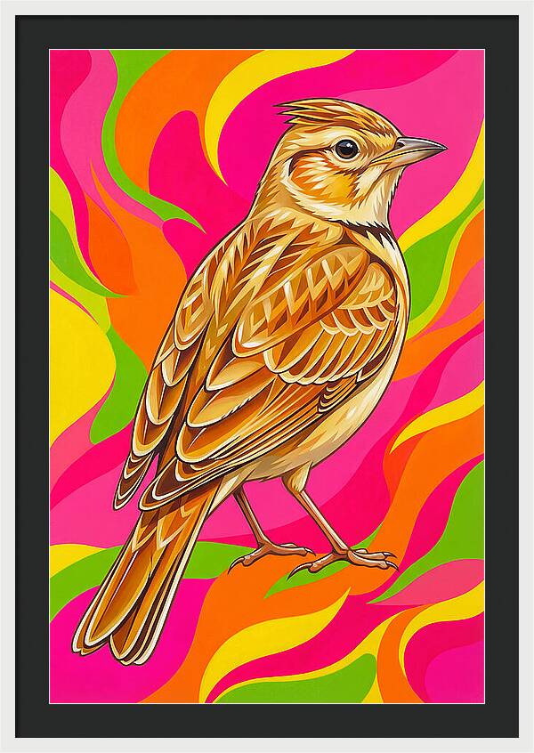 Lively Lark In Vibrant Colors