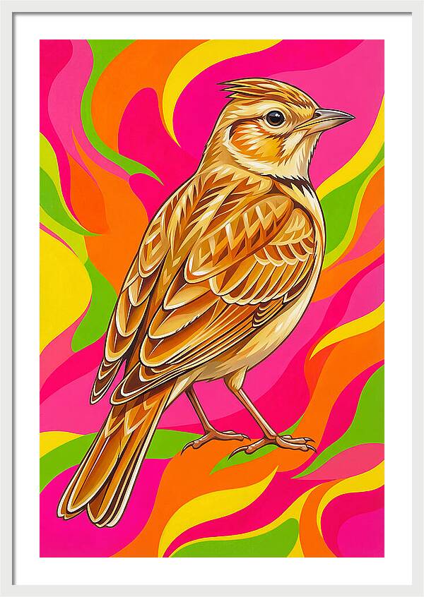 Lively Lark In Vibrant Colors