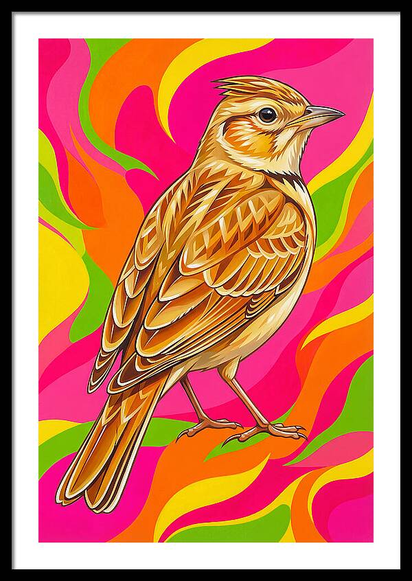 Lively Lark In Vibrant Colors