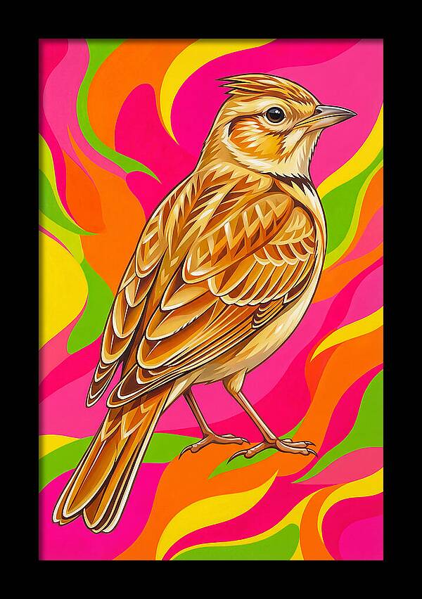 Lively Lark In Vibrant Colors