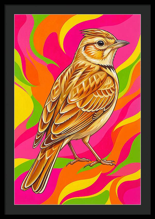 Lively Lark In Vibrant Colors