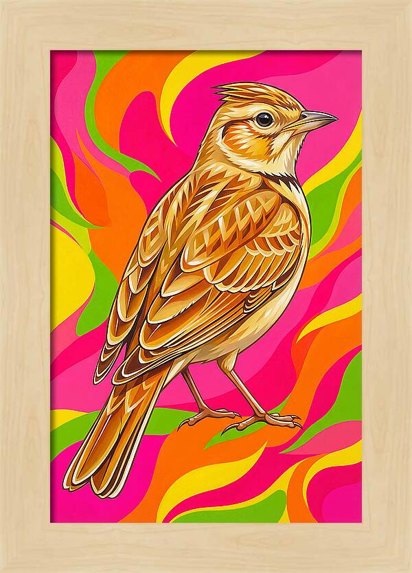 Lively Lark In Vibrant Colors