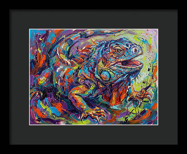 Lively Lizard In Expressionist Style