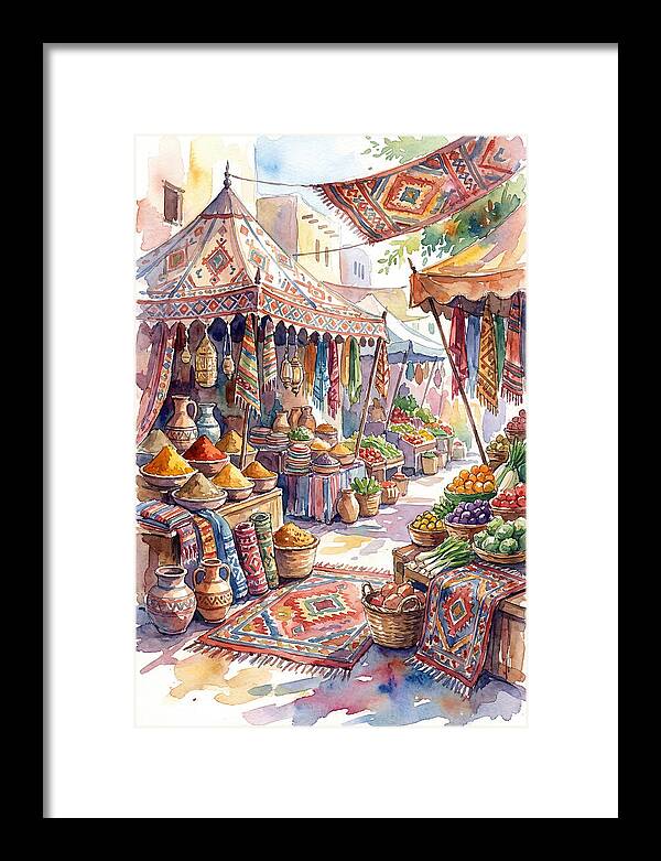 Lively Street Bazaar Atmosphere