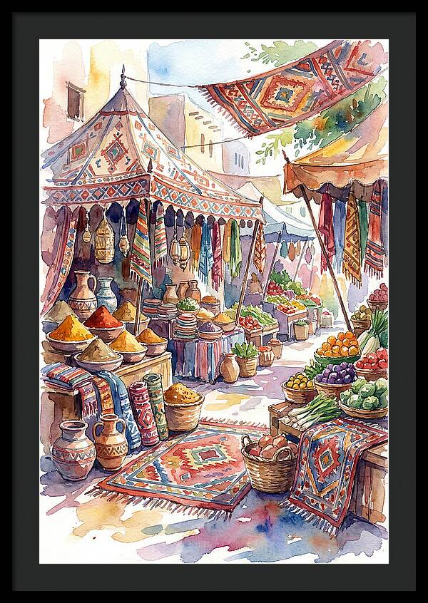 Lively Street Bazaar Atmosphere