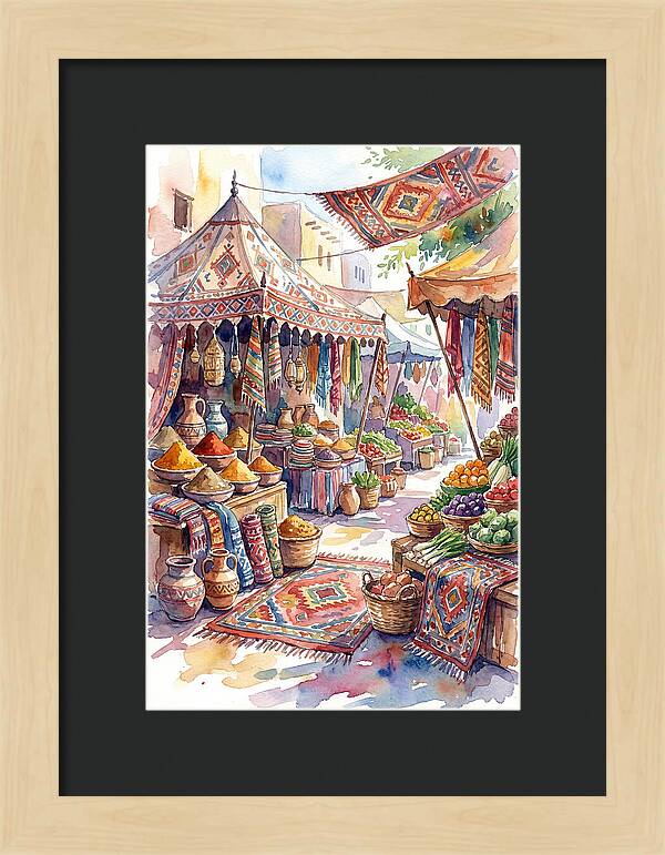 Lively Street Bazaar Atmosphere