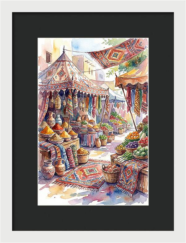 Lively Street Bazaar Atmosphere