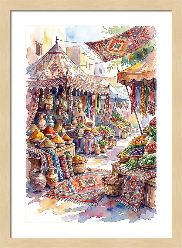 Lively Street Bazaar Atmosphere