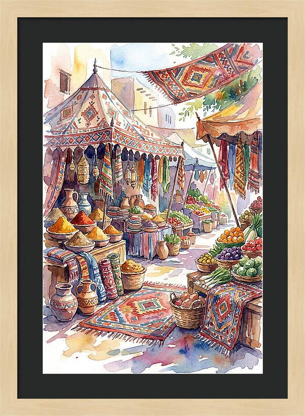 Lively Street Bazaar Atmosphere